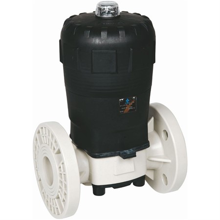 T4OM/NC-Membranventil flenset DIN PN10/16 pneuma