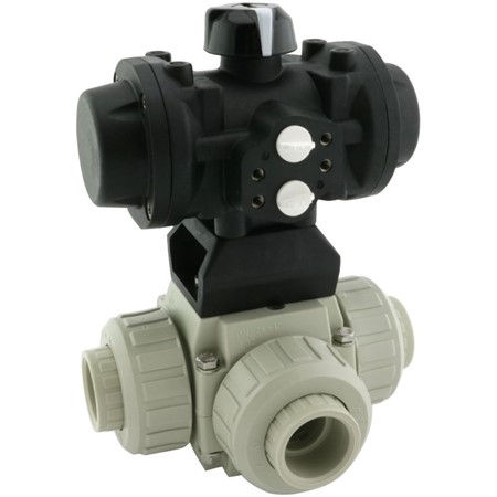 TBV L-kule - med pneumatisk aktuator DA